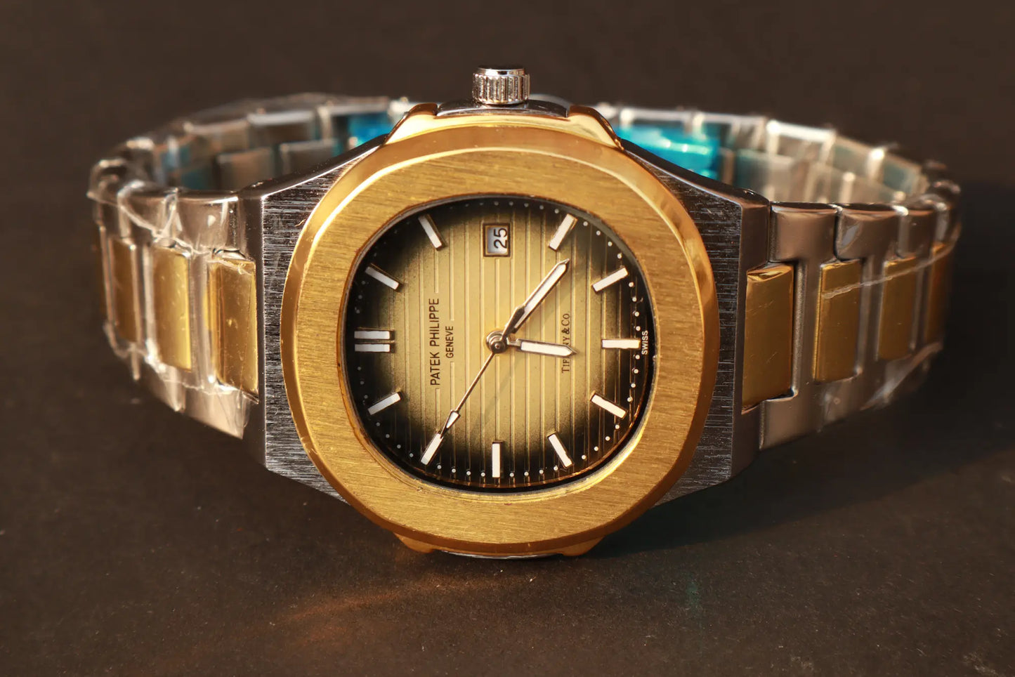 Patek Phillipe Geneve in Two Tone Band ( Silver and Gold )